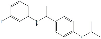 3-iodo-N-{1-[4-(propan-2-yloxy)phenyl]ethyl}aniline Struktur