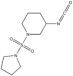 3-isocyanato-1-(pyrrolidine-1-sulfonyl)piperidine Struktur