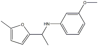 3-methoxy-N-[1-(5-methylfuran-2-yl)ethyl]aniline Struktur