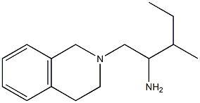 3-methyl-1-(1,2,3,4-tetrahydroisoquinolin-2-yl)pentan-2-amine Struktur