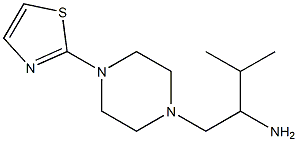 3-methyl-1-[4-(1,3-thiazol-2-yl)piperazin-1-yl]butan-2-amine Structure