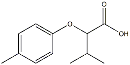 3-methyl-2-(4-methylphenoxy)butanoic acid Struktur