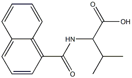 3-methyl-2-(naphthalen-1-ylformamido)butanoic acid Struktur