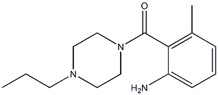 3-methyl-2-[(4-propylpiperazin-1-yl)carbonyl]aniline Struktur