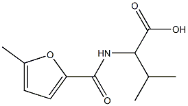 3-methyl-2-[(5-methylfuran-2-yl)formamido]butanoic acid Struktur