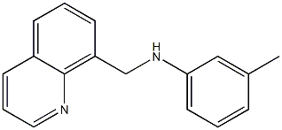 3-methyl-N-(quinolin-8-ylmethyl)aniline Struktur