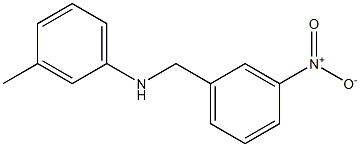 3-methyl-N-[(3-nitrophenyl)methyl]aniline Struktur