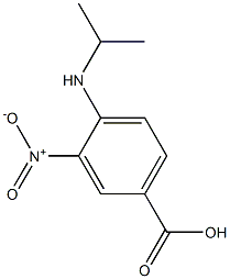 3-nitro-4-(propan-2-ylamino)benzoic acid Struktur