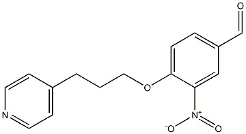 3-nitro-4-[3-(pyridin-4-yl)propoxy]benzaldehyde Struktur