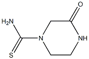 3-oxopiperazine-1-carbothioamide Struktur