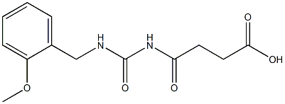 4-({[(2-methoxyphenyl)methyl]carbamoyl}amino)-4-oxobutanoic acid Struktur