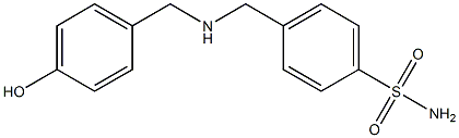 4-({[(4-hydroxyphenyl)methyl]amino}methyl)benzene-1-sulfonamide Struktur