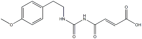 4-({[2-(4-methoxyphenyl)ethyl]carbamoyl}amino)-4-oxobut-2-enoic acid Struktur