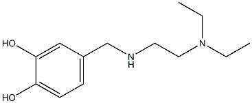 4-({[2-(diethylamino)ethyl]amino}methyl)benzene-1,2-diol Struktur