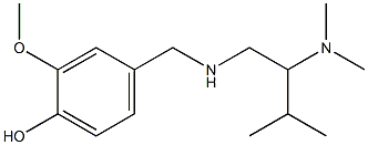 4-({[2-(dimethylamino)-3-methylbutyl]amino}methyl)-2-methoxyphenol Struktur