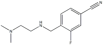 4-({[2-(dimethylamino)ethyl]amino}methyl)-3-fluorobenzonitrile Struktur