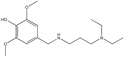 4-({[3-(diethylamino)propyl]amino}methyl)-2,6-dimethoxyphenol Struktur