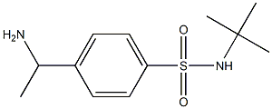 4-(1-aminoethyl)-N-tert-butylbenzene-1-sulfonamide Struktur