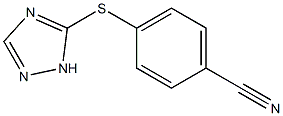 4-(1H-1,2,4-triazol-5-ylsulfanyl)benzonitrile Struktur