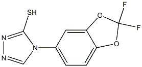 4-(2,2-difluoro-2H-1,3-benzodioxol-5-yl)-4H-1,2,4-triazole-3-thiol Struktur