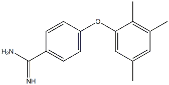 4-(2,3,5-trimethylphenoxy)benzene-1-carboximidamide Struktur