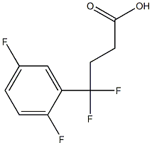 4-(2,5-difluorophenyl)-4,4-difluorobutanoic acid Struktur