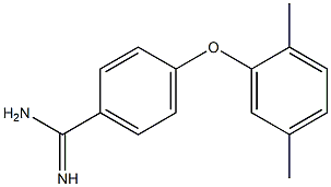 4-(2,5-dimethylphenoxy)benzene-1-carboximidamide Struktur