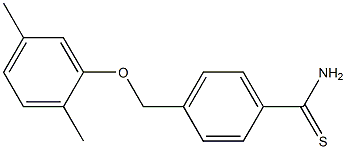 4-(2,5-dimethylphenoxymethyl)benzene-1-carbothioamide Struktur