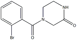 4-(2-bromobenzoyl)piperazin-2-one Struktur