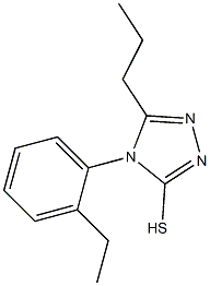 4-(2-ethylphenyl)-5-propyl-4H-1,2,4-triazole-3-thiol Struktur