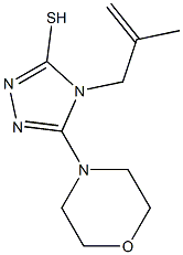 4-(2-methylprop-2-enyl)-5-morpholin-4-yl-4H-1,2,4-triazole-3-thiol Struktur