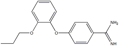 4-(2-propoxyphenoxy)benzene-1-carboximidamide Struktur