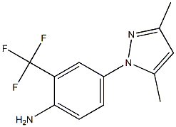 4-(3,5-dimethyl-1H-pyrazol-1-yl)-2-(trifluoromethyl)aniline Struktur