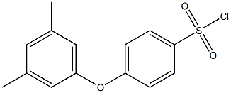 4-(3,5-dimethylphenoxy)benzene-1-sulfonyl chloride Struktur