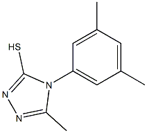 4-(3,5-dimethylphenyl)-5-methyl-4H-1,2,4-triazole-3-thiol Struktur