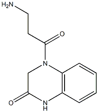 4-(3-aminopropanoyl)-1,2,3,4-tetrahydroquinoxalin-2-one Struktur