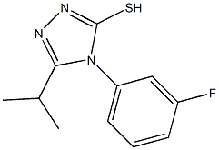 4-(3-fluorophenyl)-5-(propan-2-yl)-4H-1,2,4-triazole-3-thiol Struktur