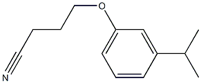 4-(3-isopropylphenoxy)butanenitrile Struktur