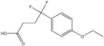 4-(4-ethoxyphenyl)-4,4-difluorobutanoic acid Struktur