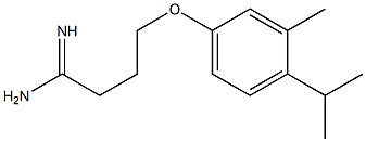 4-(4-isopropyl-3-methylphenoxy)butanimidamide Struktur