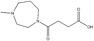 4-(4-methyl-1,4-diazepan-1-yl)-4-oxobutanoic acid Struktur