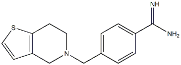 4-(6,7-dihydrothieno[3,2-c]pyridin-5(4H)-ylmethyl)benzenecarboximidamide Struktur