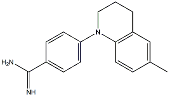 4-(6-methyl-1,2,3,4-tetrahydroquinolin-1-yl)benzene-1-carboximidamide Struktur