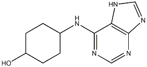 4-(7H-purin-6-ylamino)cyclohexan-1-ol Struktur