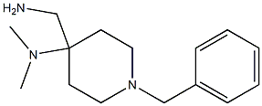 4-(aminomethyl)-1-benzyl-N,N-dimethylpiperidin-4-amine Struktur