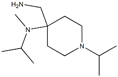 4-(aminomethyl)-N,1-diisopropyl-N-methylpiperidin-4-amine Struktur