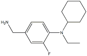 4-(aminomethyl)-N-cyclohexyl-N-ethyl-2-fluoroaniline Struktur