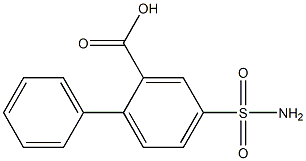 4-(aminosulfonyl)-1,1'-biphenyl-2-carboxylic acid Struktur