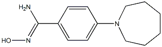 4-(azepan-1-yl)-N'-hydroxybenzene-1-carboximidamide Struktur