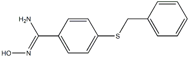 4-(benzylsulfanyl)-N'-hydroxybenzene-1-carboximidamide Struktur